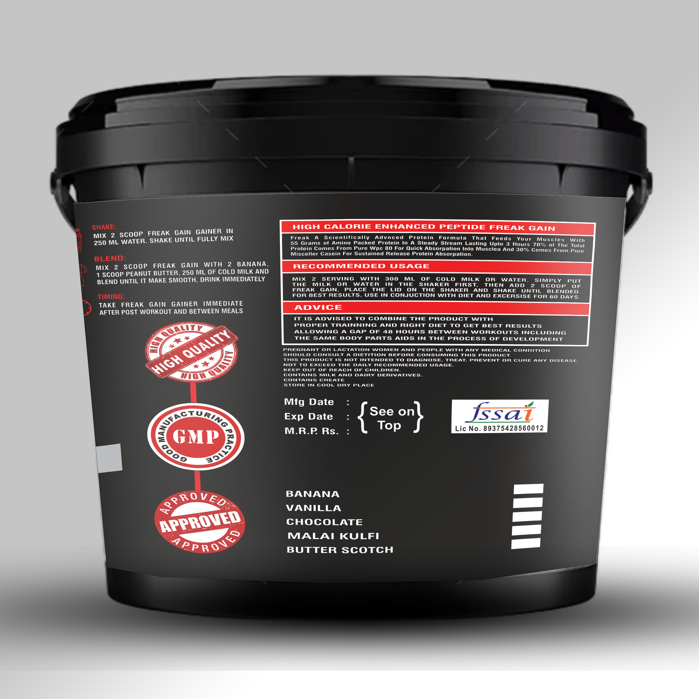 Protein Nutrition MUSCLE GAIN 10LBS (4.5kg) - Image 3