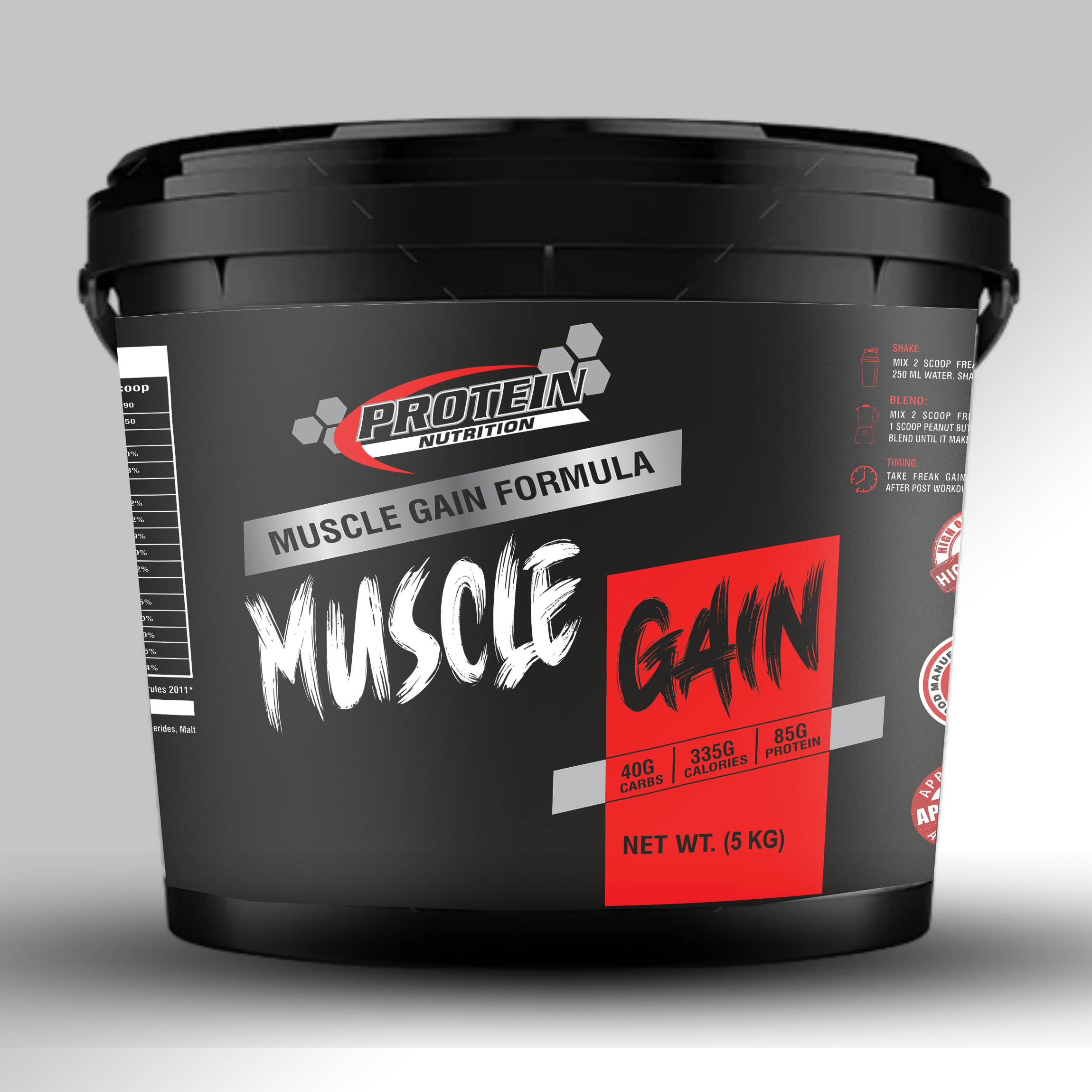 Protein Nutrition MUSCLE GAIN 10LBS (4.5kg) - Image 2