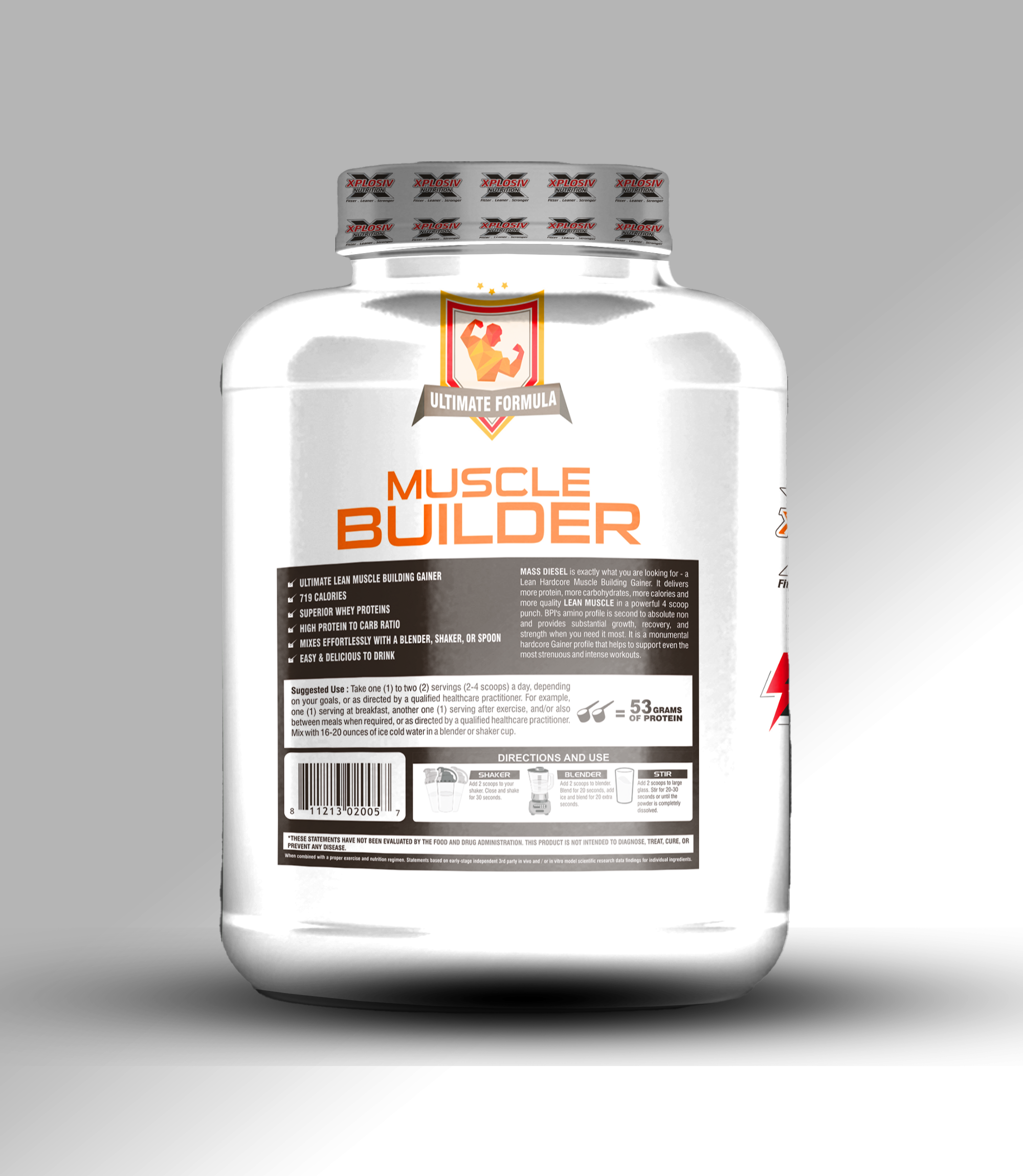 Xplosiv Nutrition MUSCLE BUILDER 6lbs - Image 3